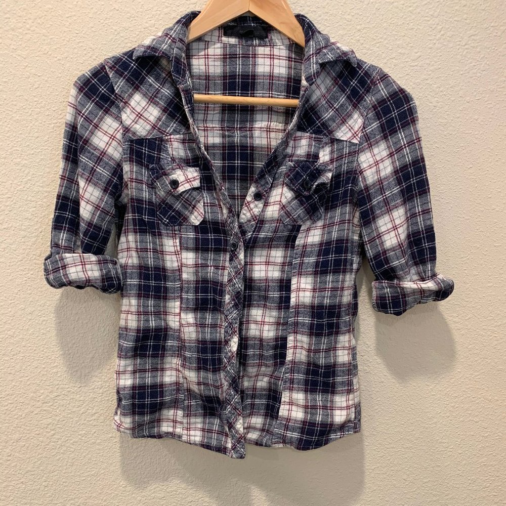 Plaid Flannel Forever 21 Button Down Top
